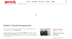 Desktop Screenshot of metek-mtk.de