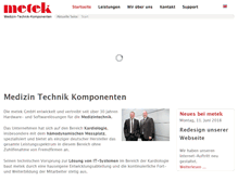 Tablet Screenshot of metek-mtk.de